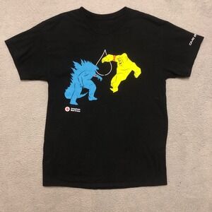 American Red Cross Godzilla x Kong The New Empire Promo T-Shirt Mens Large Black